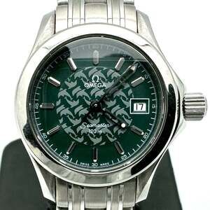 OMEGA Seamaster 120 2586.70 Jacques Mayol Date 1998 Limited Edition Green Sta...